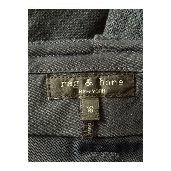 Rag & Bone Pants cropped wide legs navy blue size 16 - Picture 4 of 6